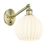 White Venetian 1 Light Wall Sconce 13 Inch Length by Innovations - 317-1W-G1217-8
