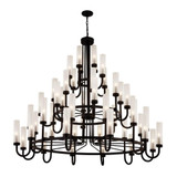 Anchor 48 Light Oversized 3 Tier Chandelier by Justice Design - FSN-4346