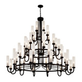 Anchor 48 Light Oversized 3 Tier Chandelier by Justice Design - FSN-4346