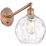 Athens 1 Light Water Glass Wall Sconce by Innovations - 317-1W-G1215-8