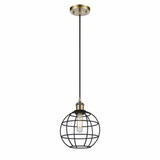 Lake Placid 1 Light Small Cord Hung Pendant 8 Inch Wide by Innovations - 516-1P-LP-8