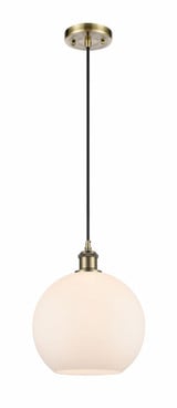 Athens 1 Light Small Pendant 13 Inch Tall by Innovations - 516-1P-G12-10