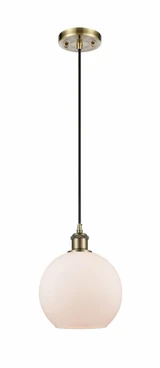 Athens 1 Light Small Pendant 10 Inch Tall by Innovations - 516-1P-G12-8