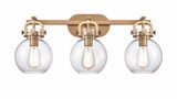Newton Sphere 3 Light Industrial Vanity Light by Innovations - 410-3W-G410-7