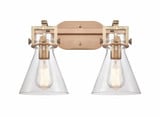 Newton Cone 2 Light Vanity Light 11.88 Inch Tall by Innovations - 411-2W-G411