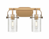 Pilaster II Cylinder 2 Light Vanity Light by Innovations - 423-2W-G423-7