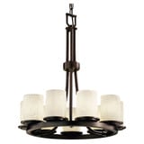 Limoges Dakota 9 Light Medium Chandelier by Justice Design POR-8766-10-BANL - POR-8766-10-BANL