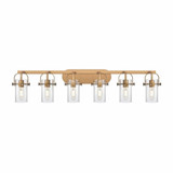 Pilaster II Cylinder 6 Light Vanity Light by Innovations - 423-6W-G423-7