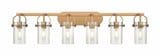 Pilaster II Cylinder 6 Light Vanity Light by Innovations - 423-6W-G423-7