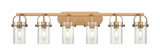 Pilaster II Cylinder 6 Light Vanity Light by Innovations - 423-6W-G423-7