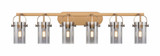 Pilaster II Cylinder 6 Light Vanity Light by Innovations - 423-6W-G423-7