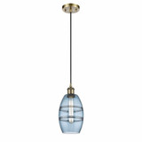 Vaz 1 Light Mini Cord Hung Pendant 8.13 Inch Tall by Innovations - 516-1P-G557-6