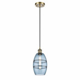 Vaz 1 Light Mini Cord Hung Pendant 8.13 Inch Tall by Innovations - 516-1P-G557-6