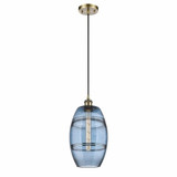 Vaz 1 Light Small Cord Hung Pendant Pendant 9.88 Inch Tall by Innovations - 516-1P-G557-8