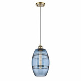 Vaz 1 Light Small Cord Hung Pendant Pendant 9.88 Inch Tall by Innovations - 516-1P-G557-8