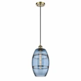 Vaz 1 Light Small Cord Hung Pendant Pendant 9.88 Inch Tall by Innovations - 516-1P-G557-8