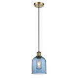 Bella 1 Light Mini Cord Hung Pendant 9.5 Inch Tall by Innovations - 516-1P-G558-6