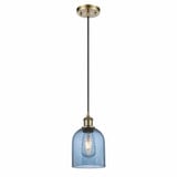 Bella 1 Light Mini Cord Hung Pendant 9.5 Inch Tall by Innovations - 516-1P-G558-6