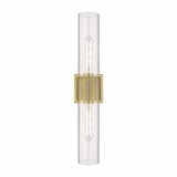 Bolivar 2 Light Vanity Light 28 Inch Tall by Innovations - 428-2WL-G428-12