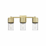 Bolivar 3 Light Industrial Vanity Light 20.5 Inch Wide by Innovations - 428-3W-G428-7