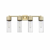 Bolivar 4 Light Vanity Light 31 Inch Wide by Innovations - 428-4W-G428-12