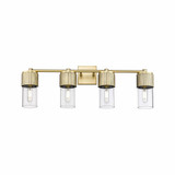 Bolivar 4 Light Industrial Vanity Light 31 Inch Wide by Innovations - 428-4W-G428-7
