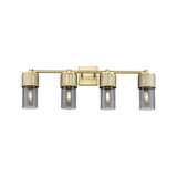 Bolivar 4 Light Industrial Vanity Light 31 Inch Wide by Innovations - 428-4W-G428-7