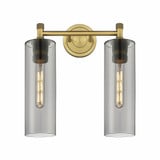 Crown Point 2 Light Vanity Light 15.5 Inch Tall by Innovations - 434-2W-G434-12