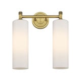 Crown Point 2 Light Vanity Light 15.5 Inch Tall by Innovations - 434-2W-G434-12