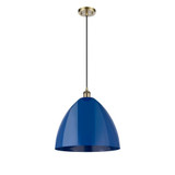 Plymouth Dome 1 Light Medium Cord Pendant 16 Inch Wide by Innovations - 516-1P-PLYM-16