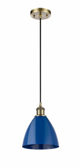 Plymouth Dome 1 Light Small Cord Pendant 7.5 Inch Wide by Innovations - 516-1P-PLYM-75