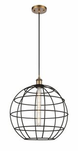 Lake Placid 1 Light Industrial Medium Pendant 16 Inch Wide by Innovations - 516-1P-CE-16