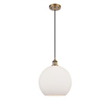 Athens 1 Light Brass Medium Pendant by Innovations - 516-1P-G12-12