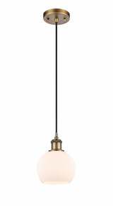 Athens 1 Light Mini Pendant 9.88 Inch Tall by Innovations - 516-1P-G12-6