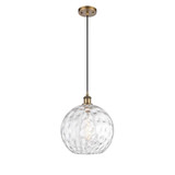 Athens Water Glass 1 Light Medium Pendant 15 Inch Tall by Innovations - 516-1P-G1215-12