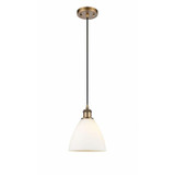 Bristol Glass 1 Light Small Pendant 11.25 Inch Tall by Innovations - 516-1P-GBD-75