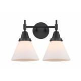 Cone 2 Light Matte White Vanity Light by Innovations - 447-2W-G4