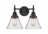Cone 2 Light Matte White Vanity Light by Innovations - 447-2W-G4