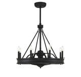 Lyon 32W 8 LED Fan D Lier 27.5 inches tall by 30 inches wide by Savoy House - 39-FD-124
