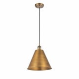 Ballston Cone 1 Light Medium Pendant 14.75 Inch Tall by Innovations - 516-1P-MBC-12