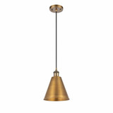 Ballston Cone 1 Light Small Pendant 8 Inch Wide by Innovations - 516-1P-MBC-8