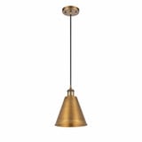 Ballston Cone 1 Light Small Pendant 8 Inch Wide by Innovations - 516-1P-MBC-8
