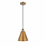 Ballston Cone 1 Light Small Pendant 8 Inch Wide by Innovations - 516-1P-MBC-8