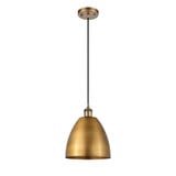 Metal Bristol 1 Light Small Pendant 12.88 Inch Tall by Innovations - 516-1P-MBD-9