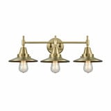 Railroad 3 Light Vanity Light 26 Inch Wide by Innovations - 447-3W-M1-M7