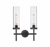 Lincoln 2 Light Bath Vanity 19.5 Inch Tall X 13.88 Inch Wide by Innovations - 471-2W-G471-12