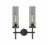 Lincoln 2 Light Bath Vanity 19.5 Inch Tall X 13.88 Inch Wide by Innovations - 471-2W-G471-12