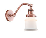 Canton 1 Light Industrial Brass Wall Sconce 11.5 Inch Tall by Innovations - 515-1W-G18S