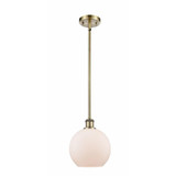Athens 1 Light Steel Small Pendant 10 Inch Tall by Innovations - 516-1S-G12-8