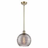 Athens Deco Swirl 1 Light Industrial Small Pendant by Innovations - 516-1S-G1213-10